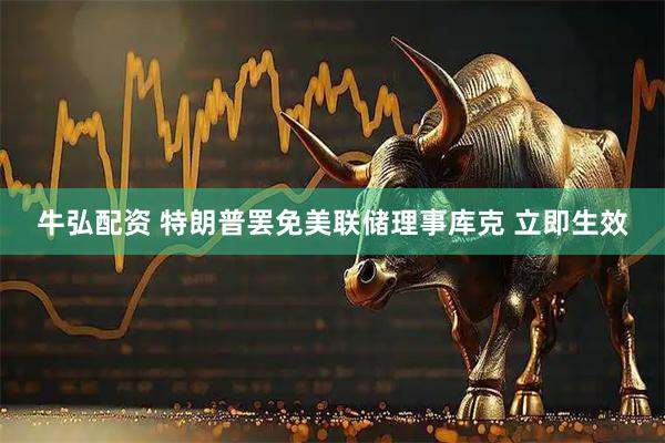 牛弘配资 特朗普罢免美联储理事库克 立即生效