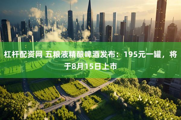 杠杆配资网 五粮液精酿啤酒发布：195元一罐，将于8月15日上市